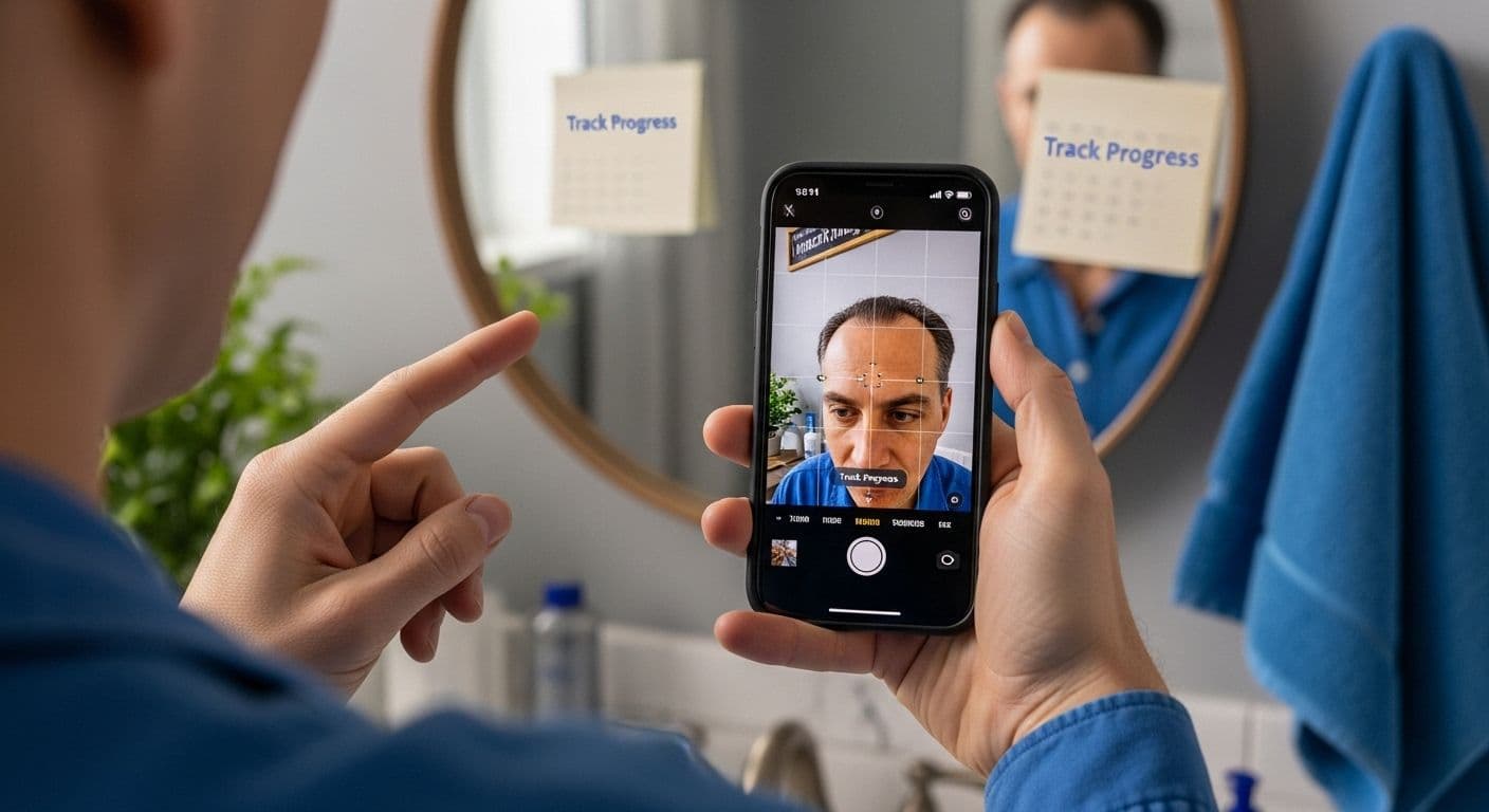 track progress receding hairline