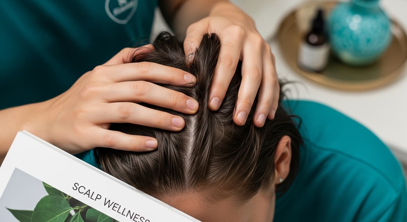 scalp massage grapeseed oil