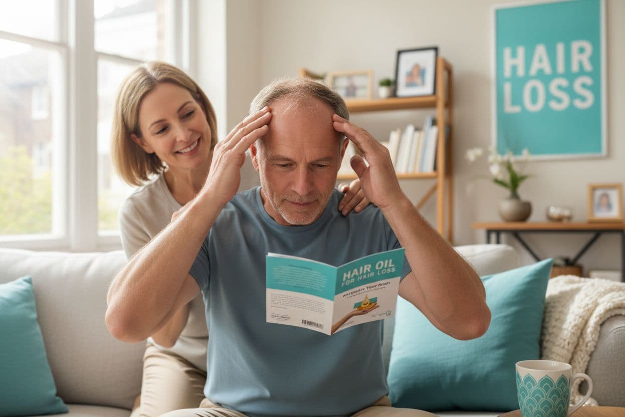 hair oil application home