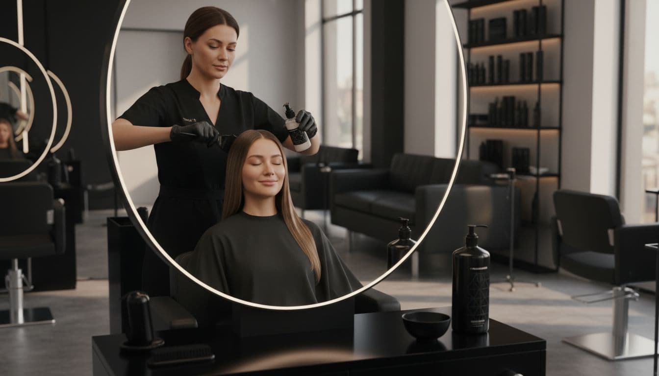 Proteinbehandlung Haare Salon