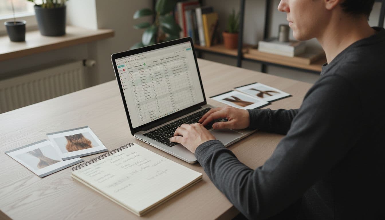 Haarwachstum Datenerfassung Zuhause