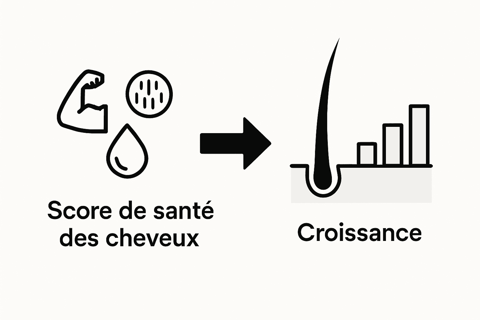 Infographie : comment la qualité de vos cheveux influence leur croissance