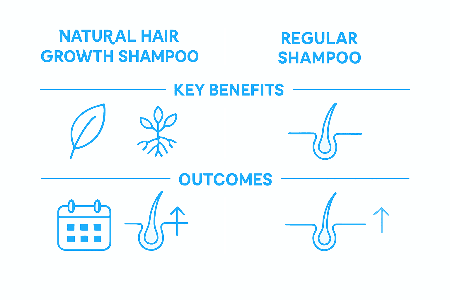Comparison chart natural vs regular shampoo