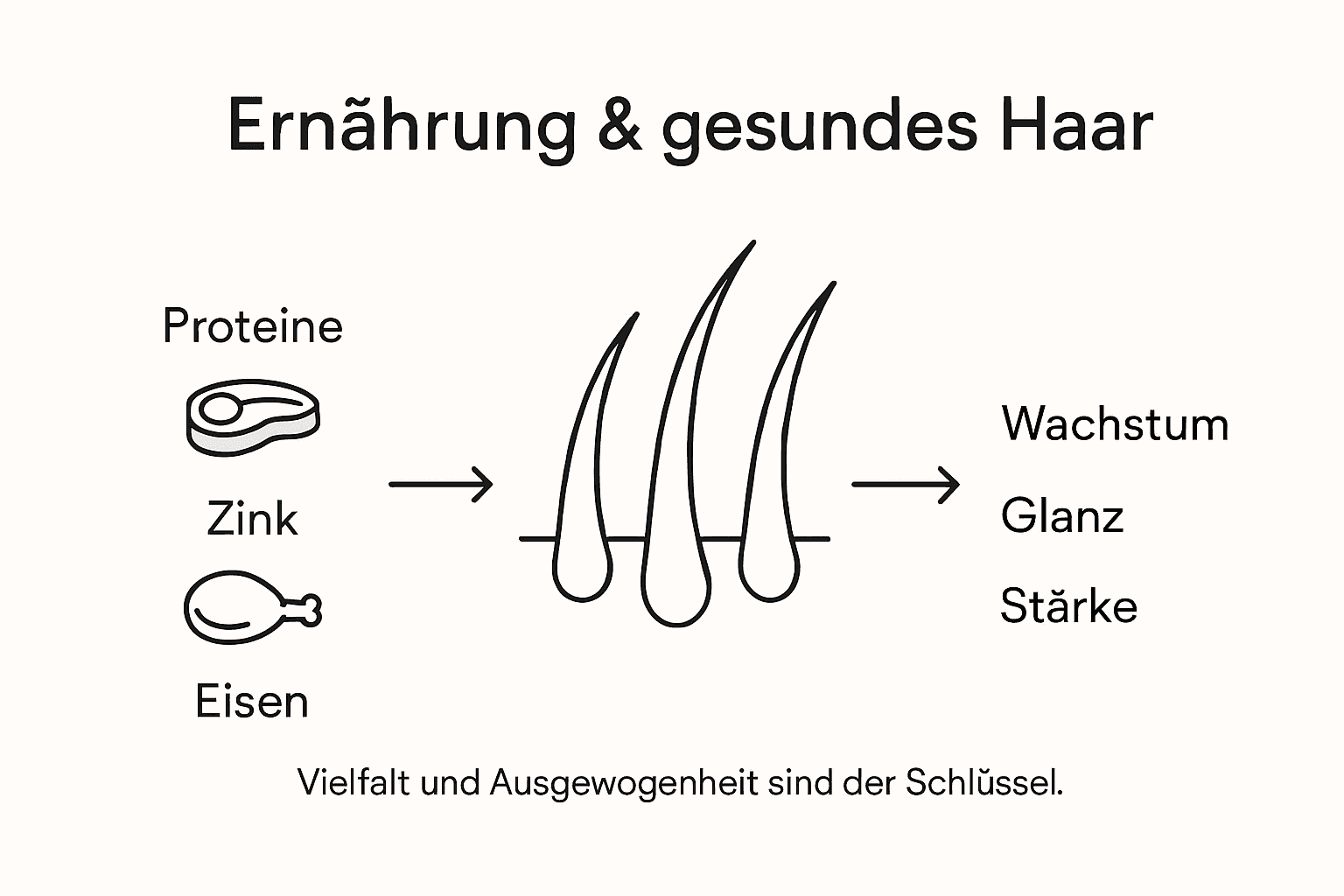 Ernährungstipps für gesundes Haar – Ihre Übersicht als Infografik