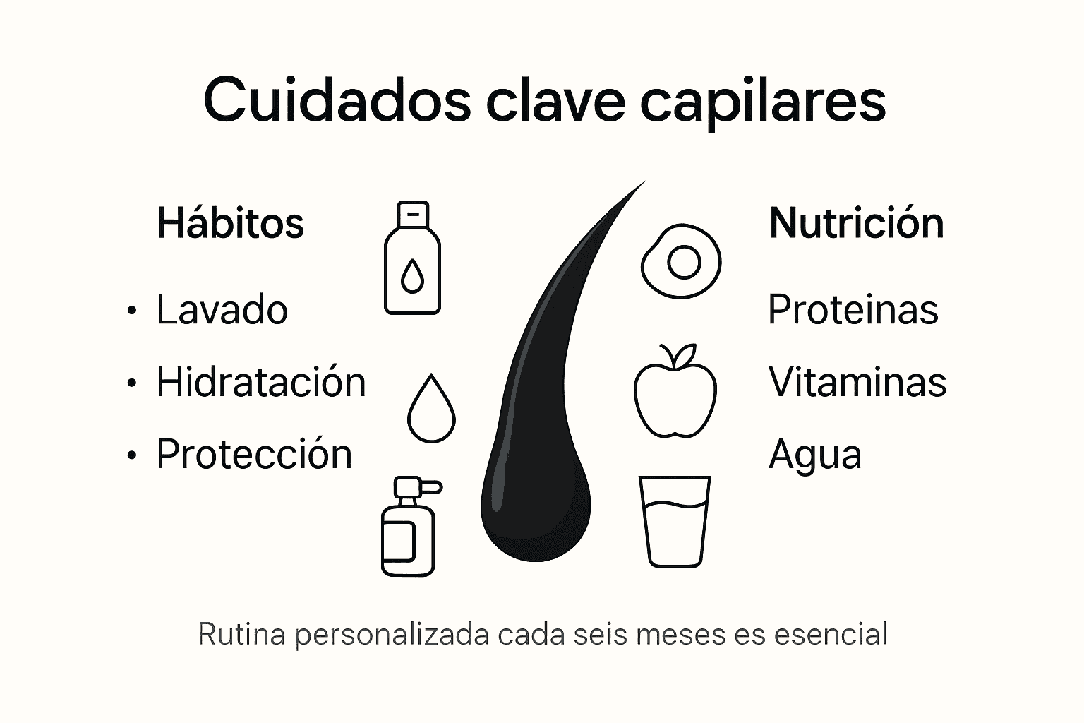Infografía: consejos esenciales para el cuidado del cabello