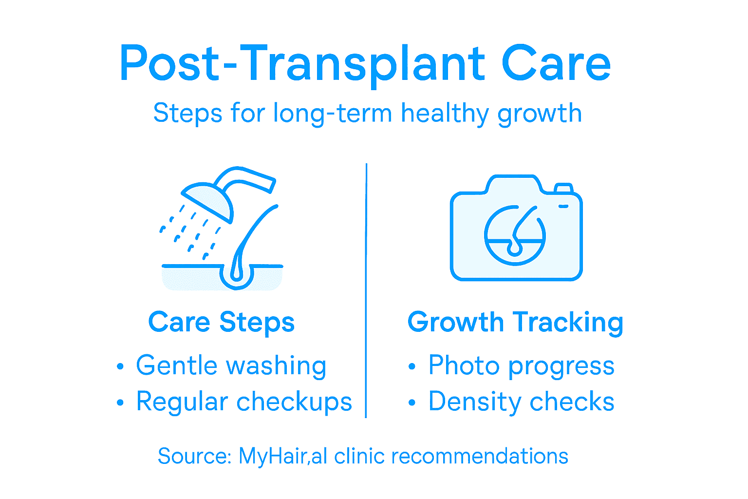 Infographic on post-transplant care steps