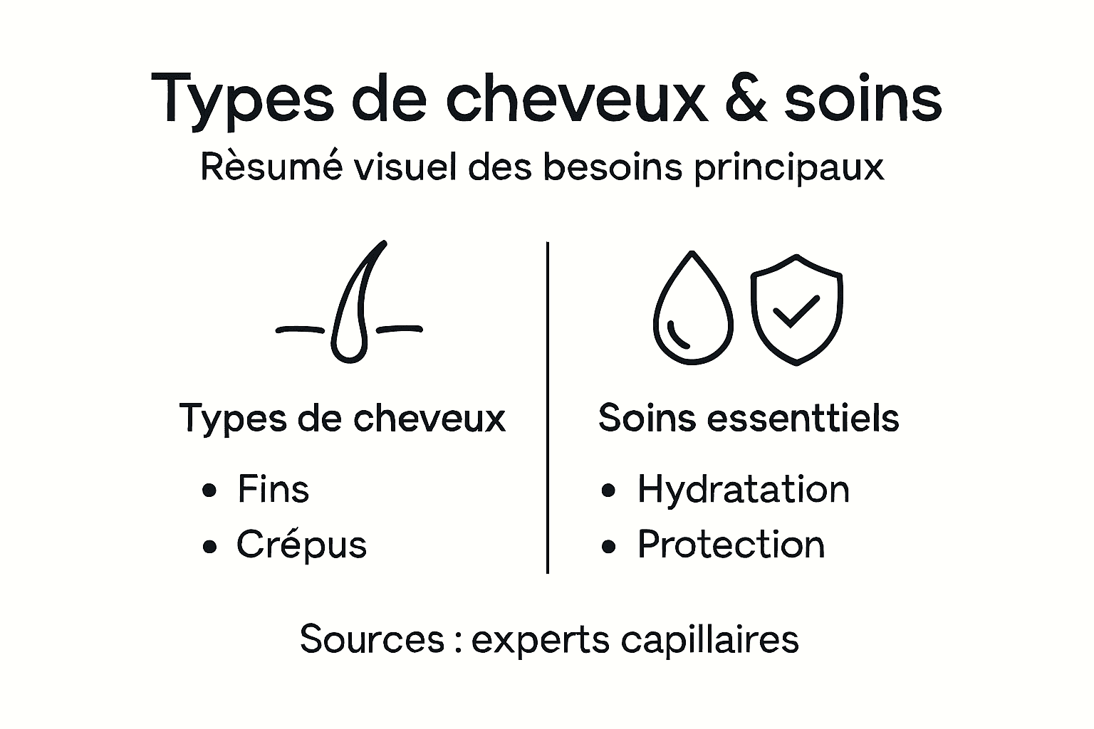 Infographie : comment adapter ses soins capillaires à chaque type de cheveux
