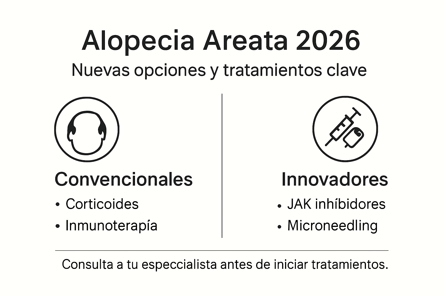 Guía visual sobre los tratamientos más efectivos para la alopecia areata