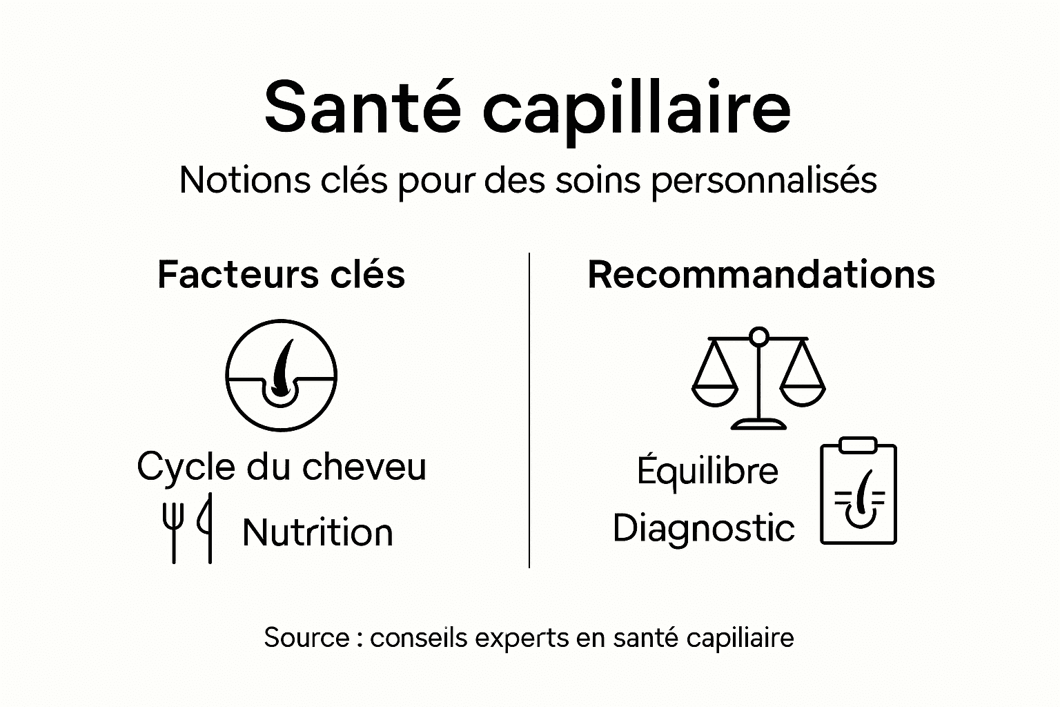 L’essentiel à retenir sur la santé de vos cheveux — en un coup d’œil