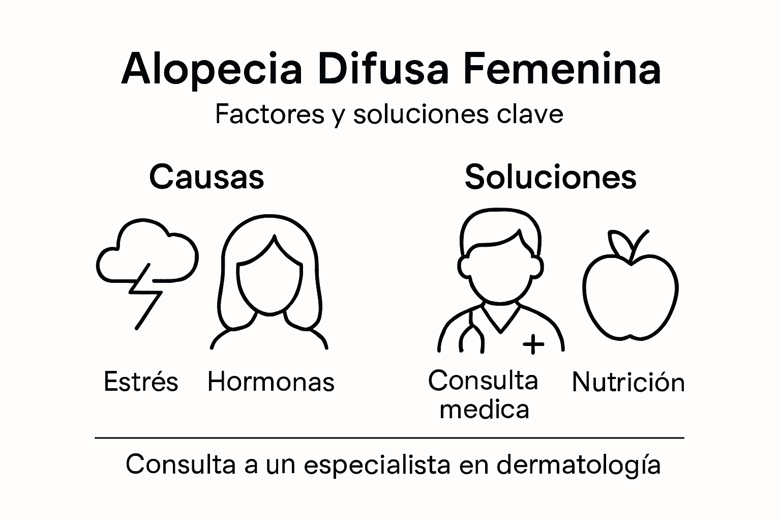 Infografía: ¿Por qué se produce la caída difusa del cabello y cómo puedes combatirla?