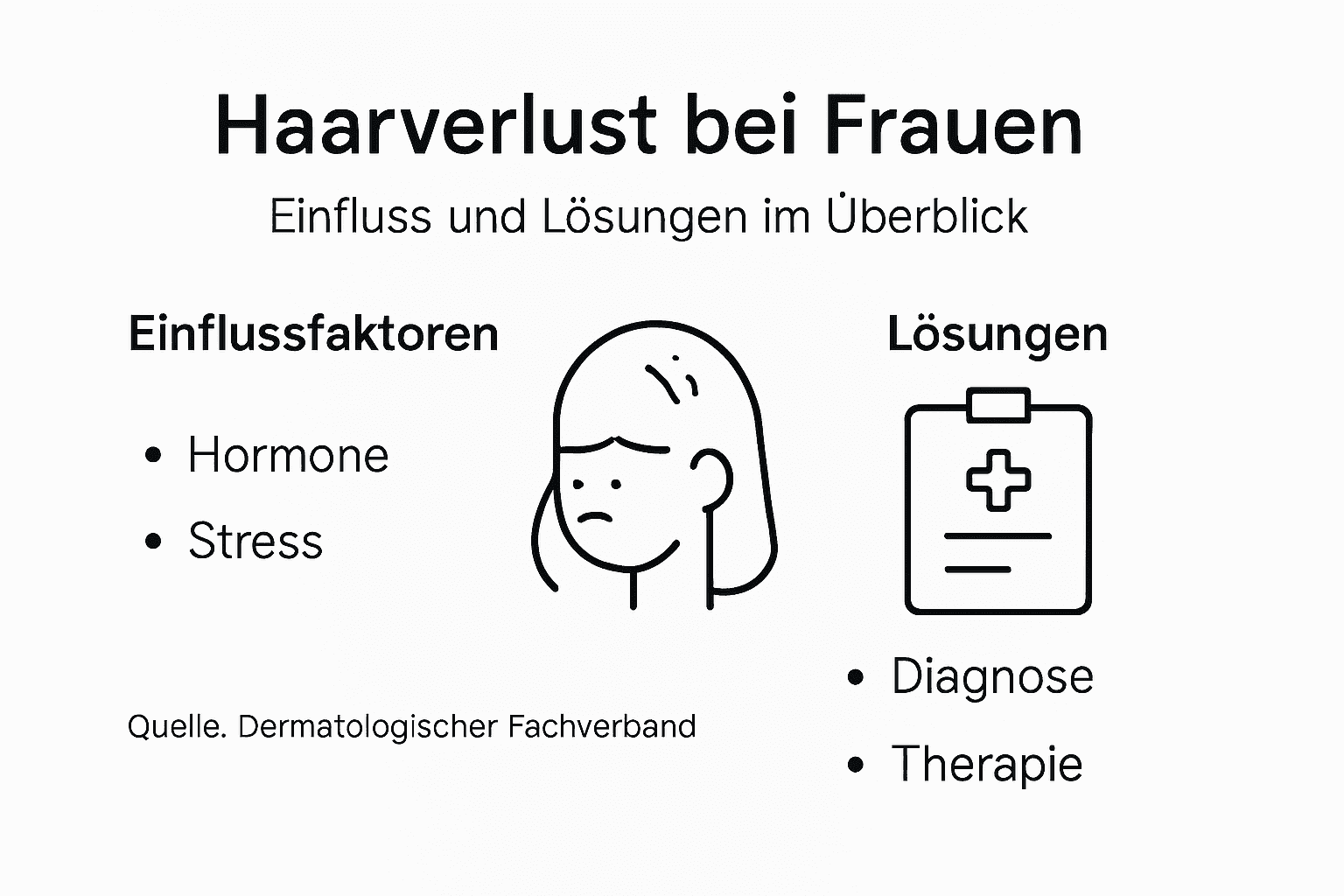 Grafik: Ursachen für Haarausfall und was dagegen hilft