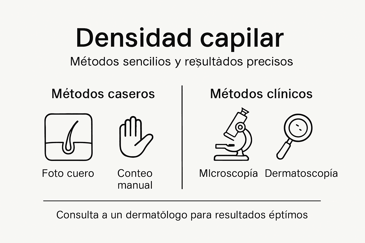 Infografía: principales técnicas para medir la densidad capilar