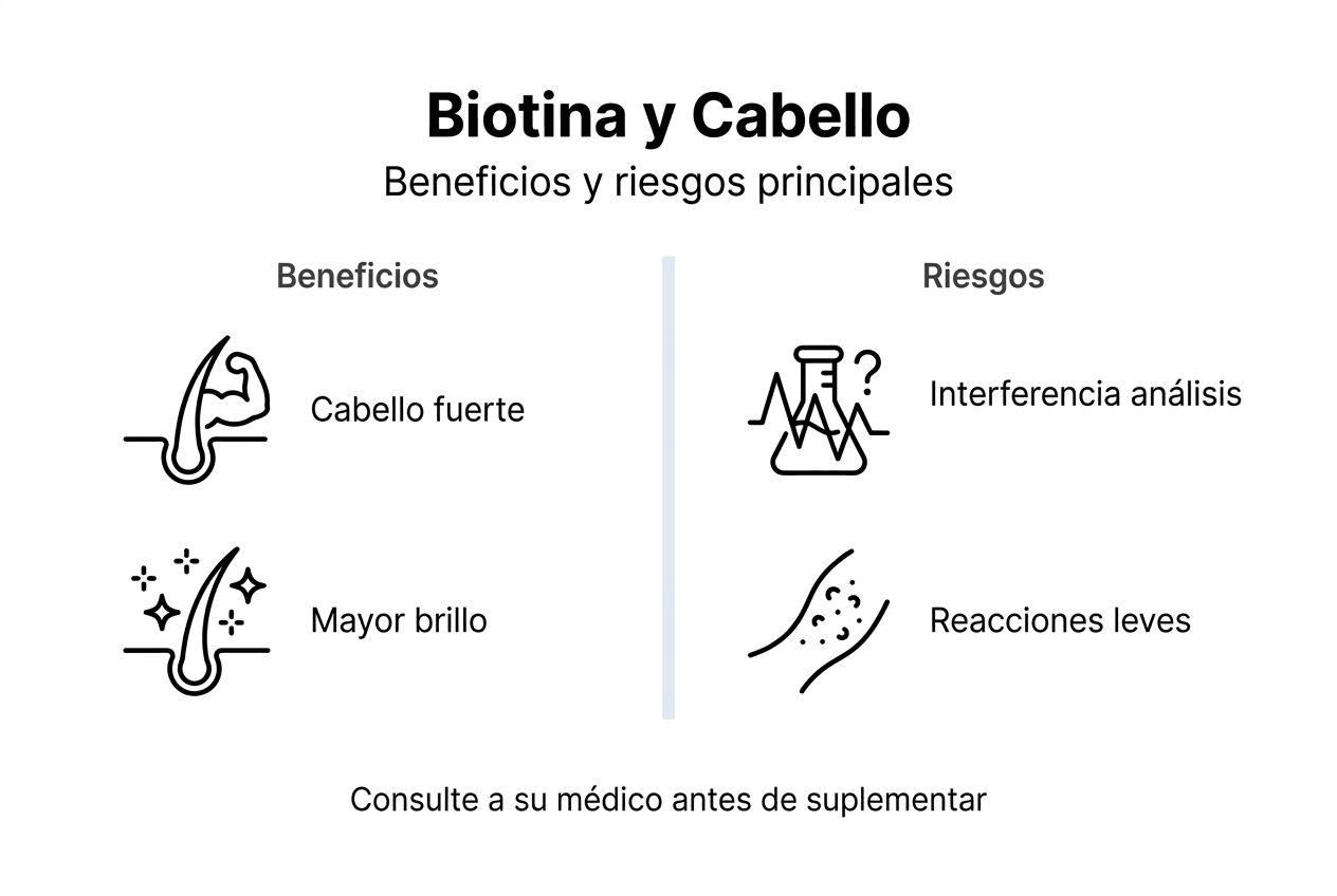 Infografía: ¿Qué aporta la biotina al cabello? Beneficios y posibles efectos secundarios