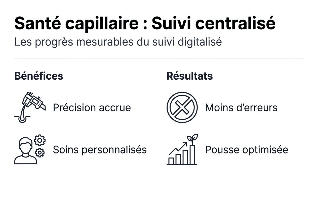 Infographie : pourquoi centraliser le suivi de vos soins capillaires ?
