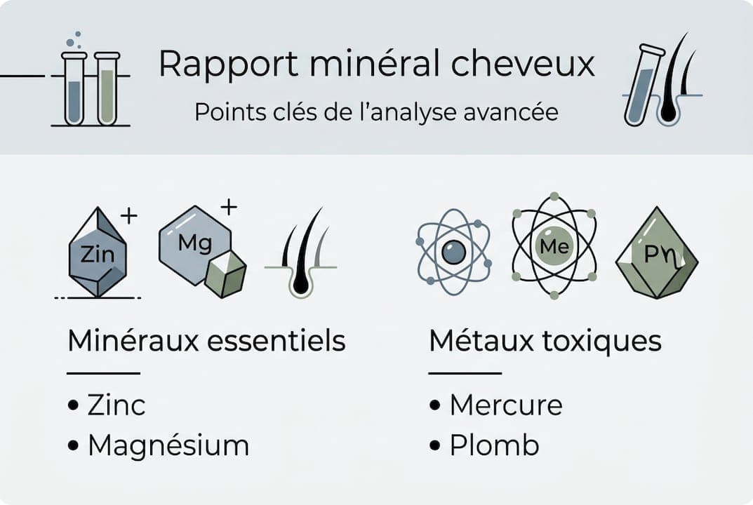 Infographie : les minéraux indispensables à notre santé et les métaux à éviter