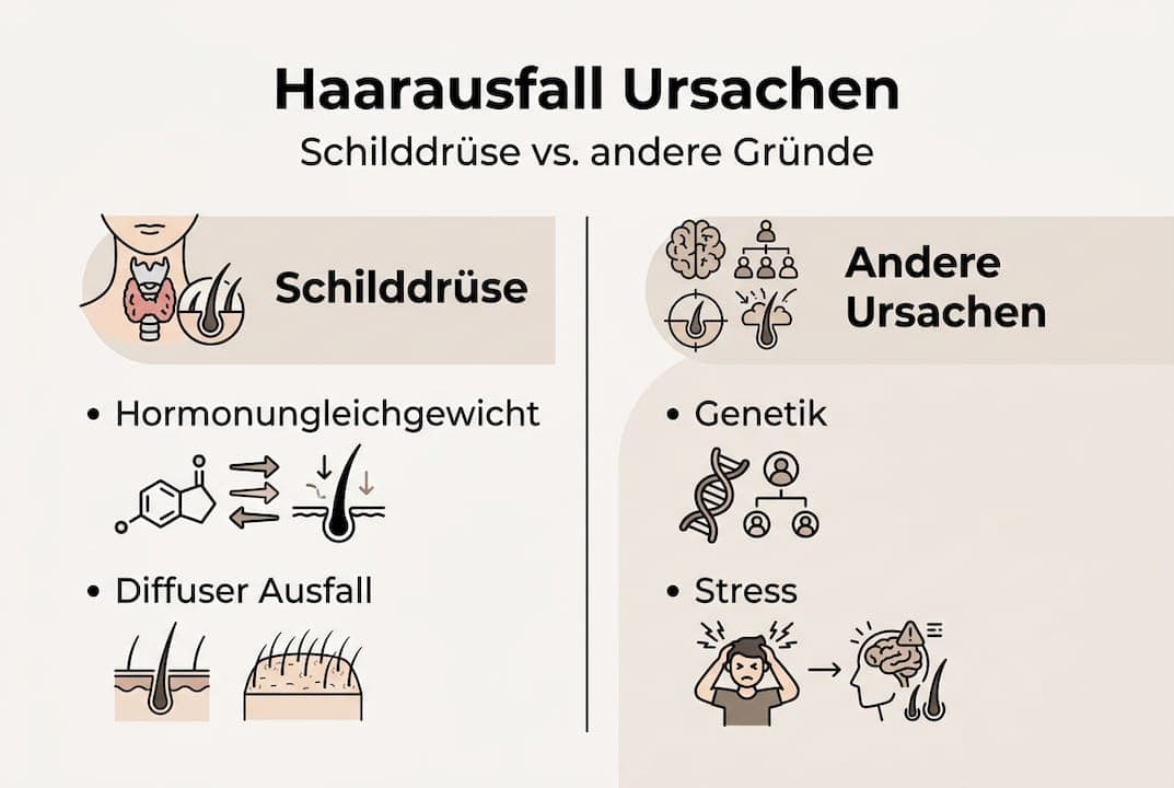 Infografik: Die häufigsten Ursachen für Haarausfall im Vergleich