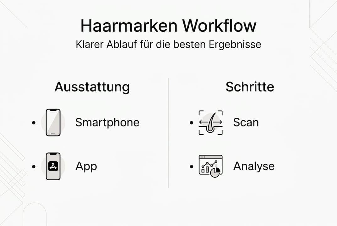Übersicht: Ablauf und zentrale Schritte bei Haarmarken