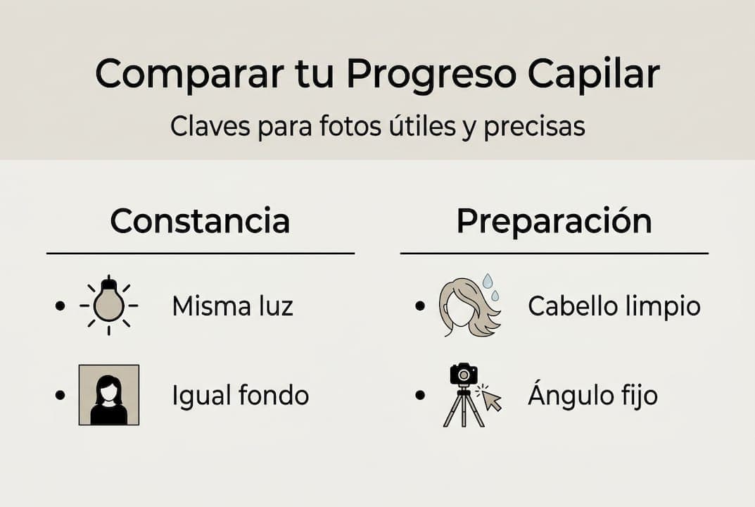 Infografía: pasos esenciales para analizar fotografías de cabello