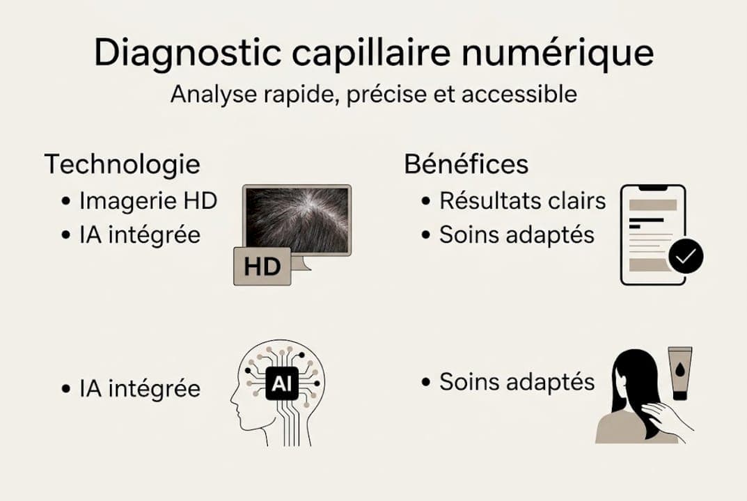 Découvrez en image les bénéfices et les innovations du diagnostic capillaire