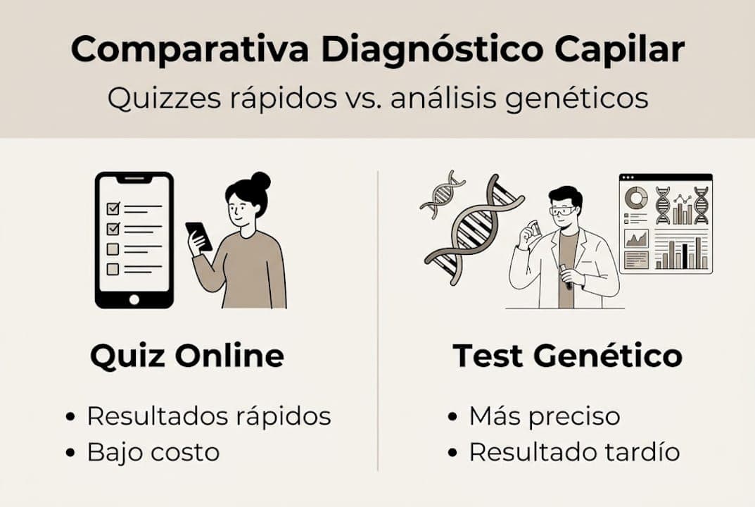 Guía visual para comparar diagnósticos capilares