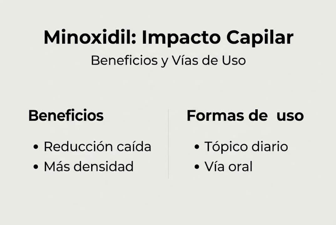 Infografía: ¿Para qué sirve el minoxidil y cómo se utiliza?