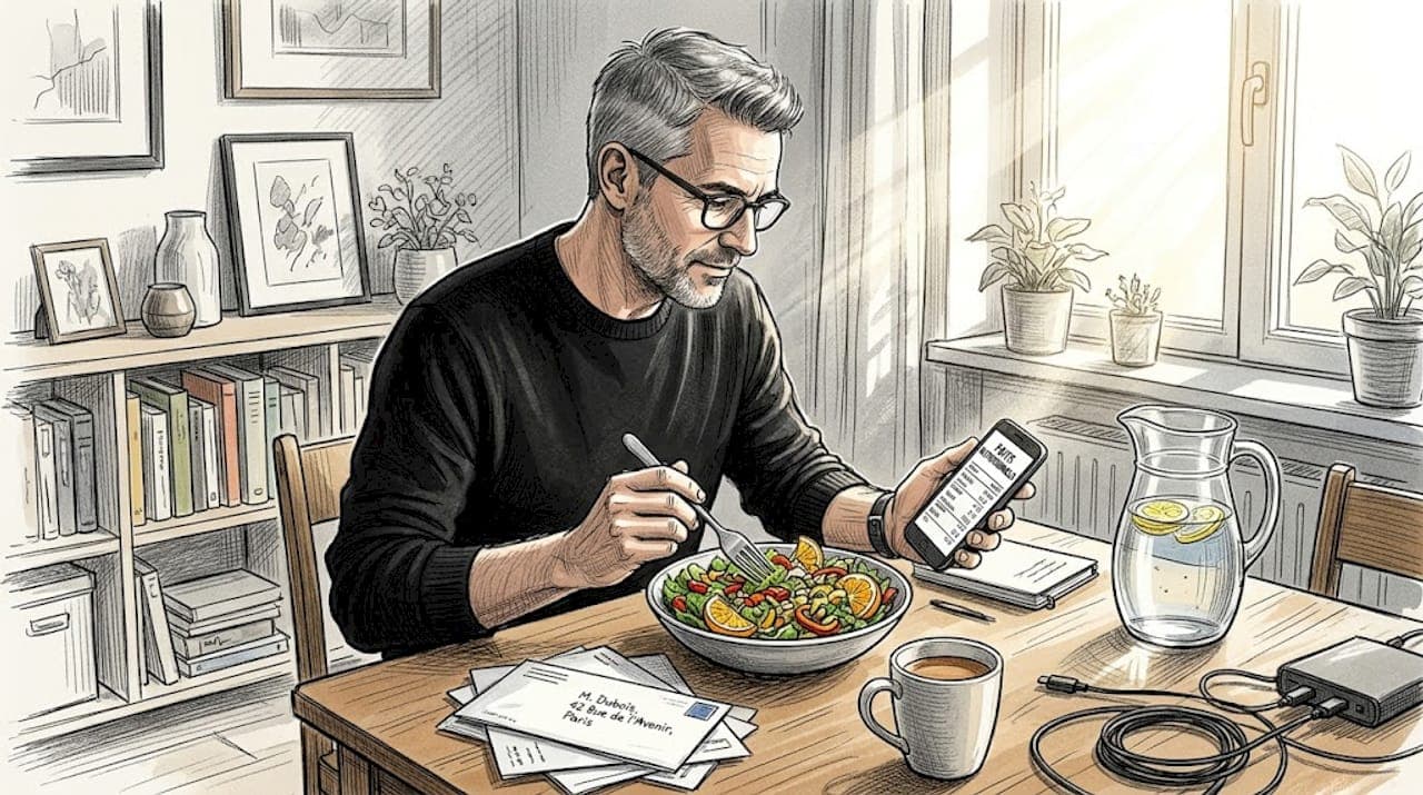 Pour prendre soin de ses cheveux, cet homme a choisi de miser sur une salade riche en nutriments.