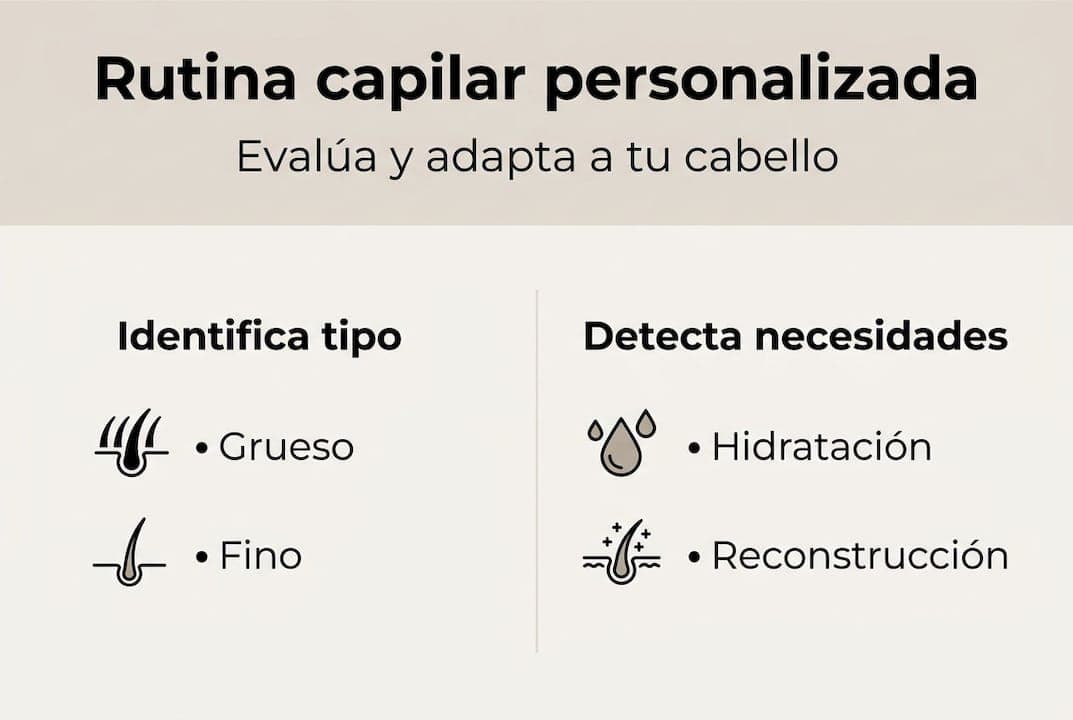 Guía visual para analizar y mejorar tu rutina de cuidado capilar