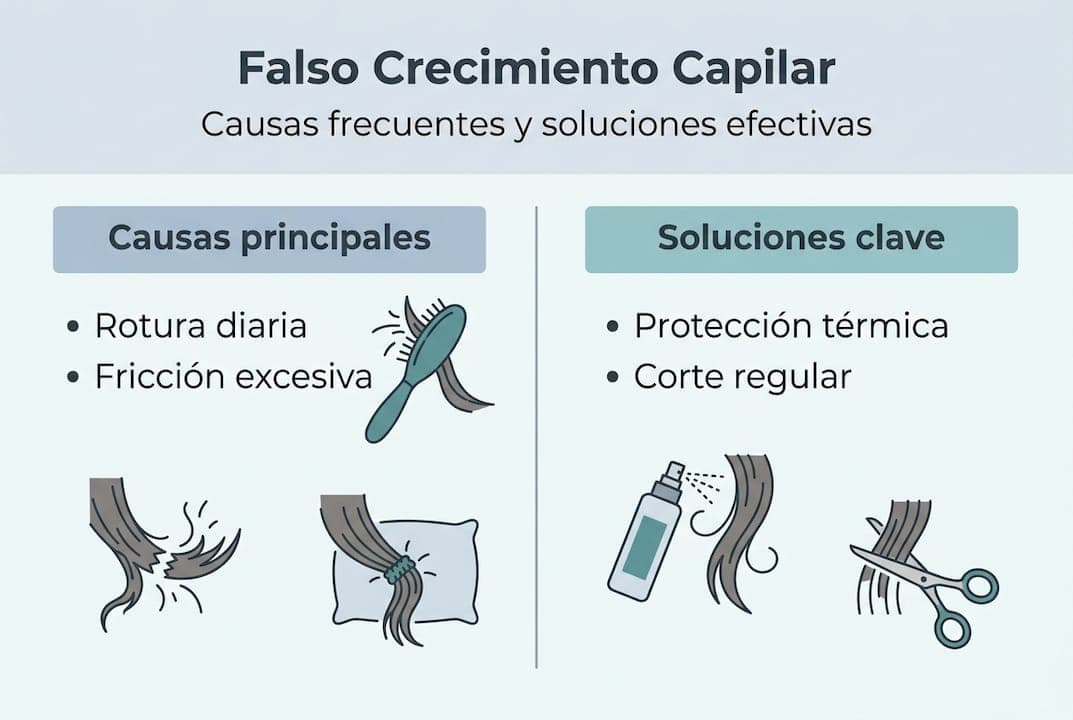 Infografía: descubre por qué parece que el cabello crece más y cómo solucionarlo