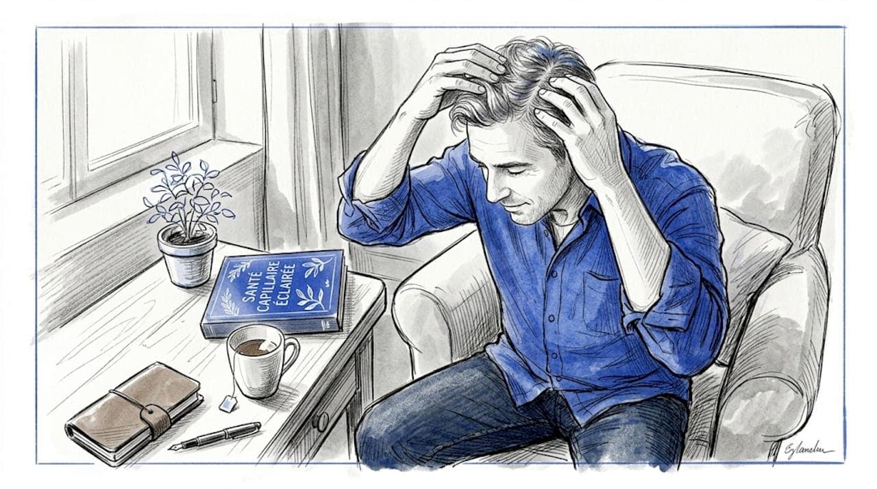 Un homme profite d’un soin au sérum peptidique dans un salon de beauté.