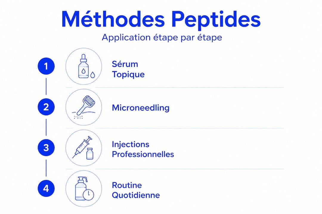 Infographie : comment appliquer les peptides sur les cheveux ?