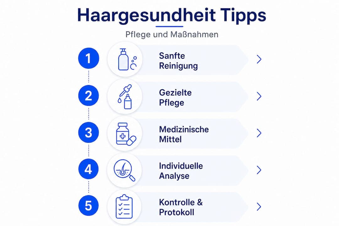 Infografik: So bleiben Männerhaare gesund – Die besten Pflegetipps auf einen Blick