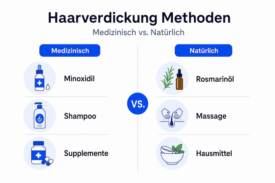 Übersicht: Medizinische und natürliche Wege gegen dünner werdendes Haar