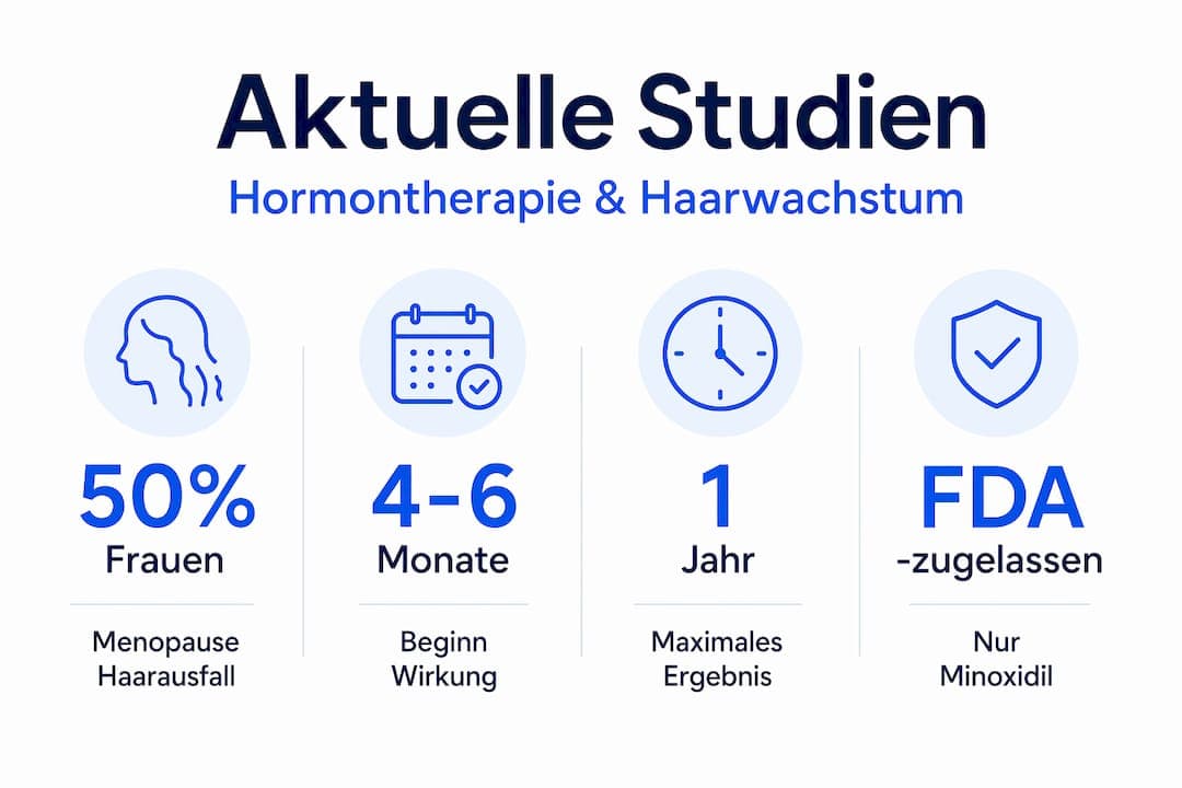 Infografik: Wissenswertes zur hormonellen Behandlung von Haarausfall