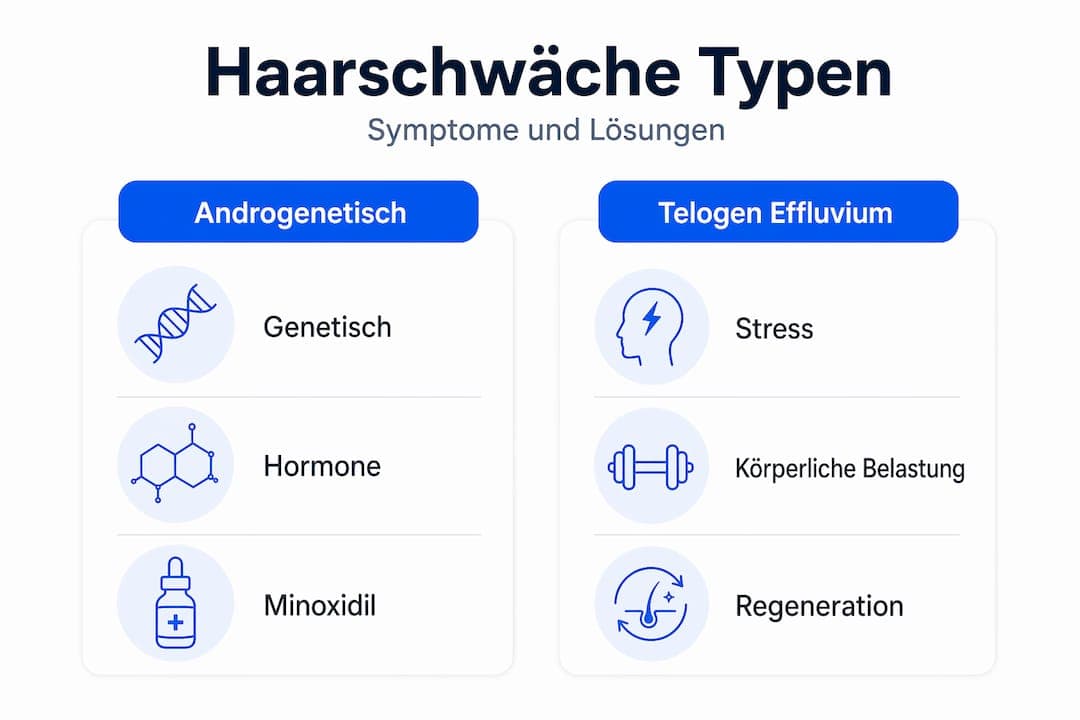 Übersicht: Verschiedene Arten von Haarschwäche im Vergleich