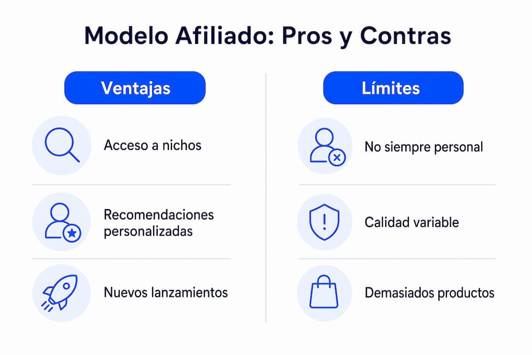 Infografía: ventajas y desventajas del modelo de afiliación en el cuidado del cabello
