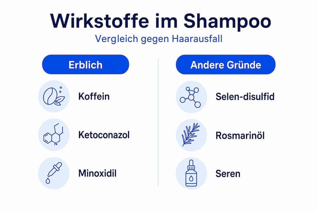 Grafik zum Vergleich der Inhaltsstoffe verschiedener Shampoos