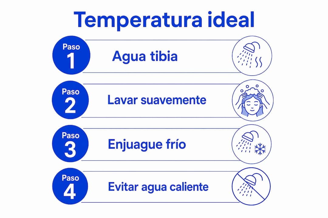 Infografía: ¿Cuál es la mejor temperatura para lavar tu cabello?