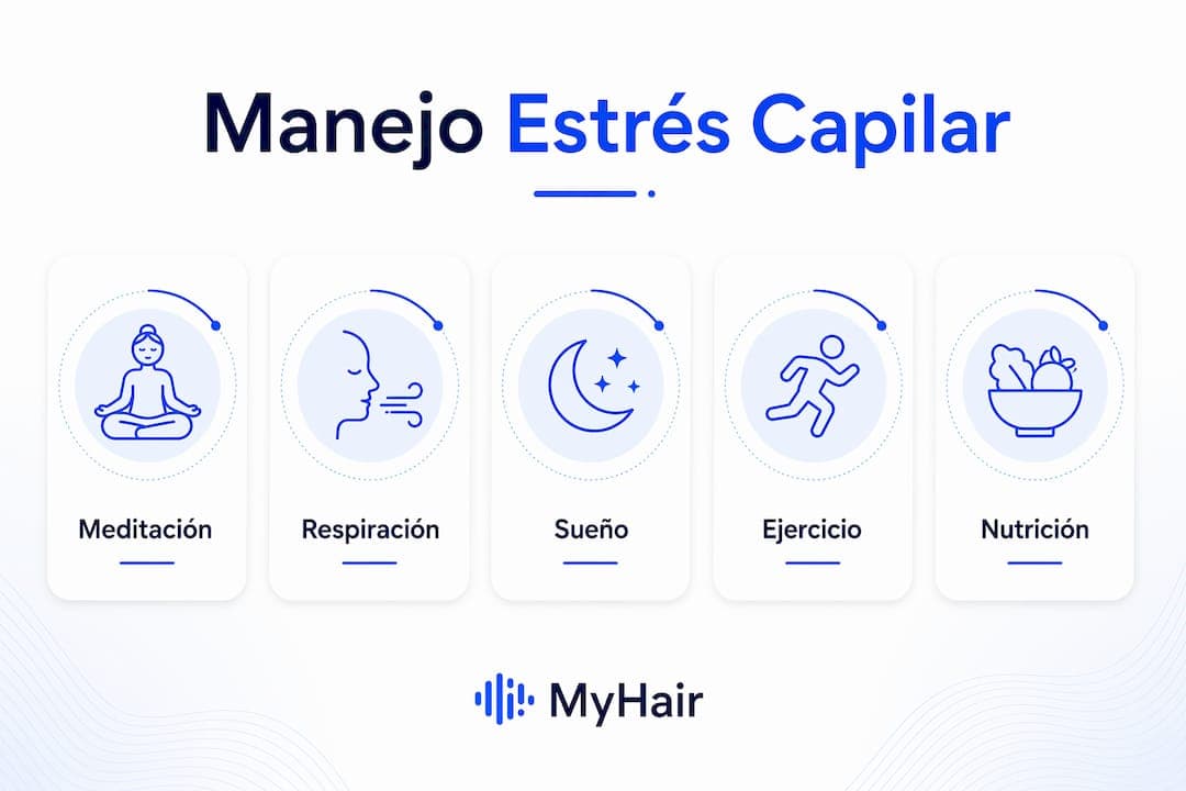 Infografía: guía práctica para cuidar tu cabello y reducir el estrés capilar