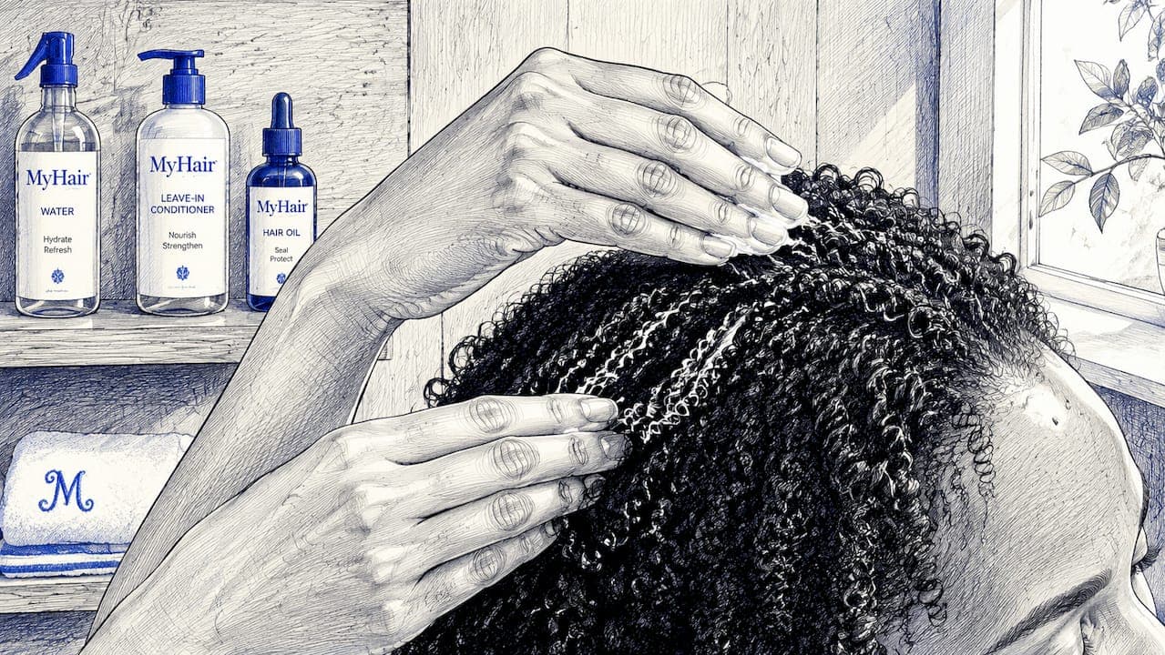 Zoom sur l’application de la méthode LOC sur cheveux crépus