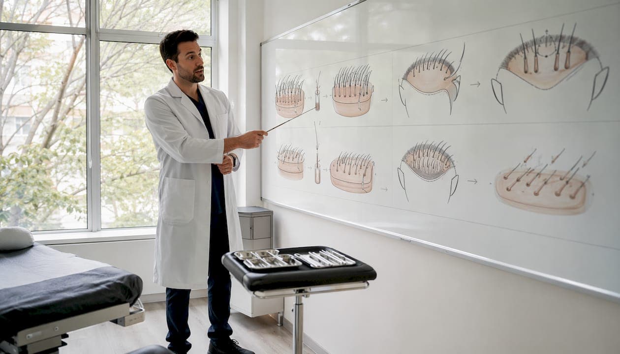 Experte erklärt, welche Methoden der Haartransplantation es gibt