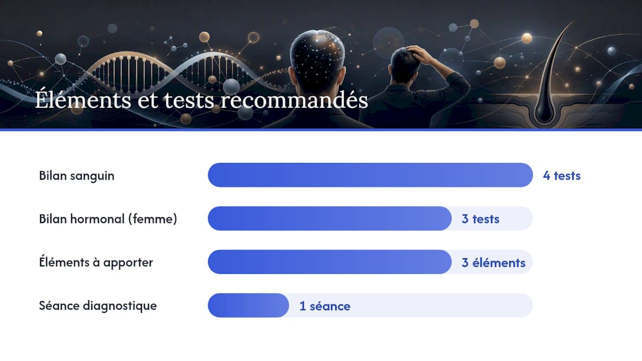 Quel bilan demander et faut-il faire un test génétique ? — overview diagram