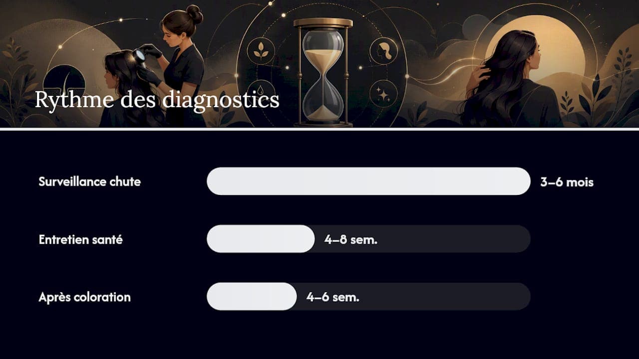Fréquence des diagnostics capillaires selon les objectifs