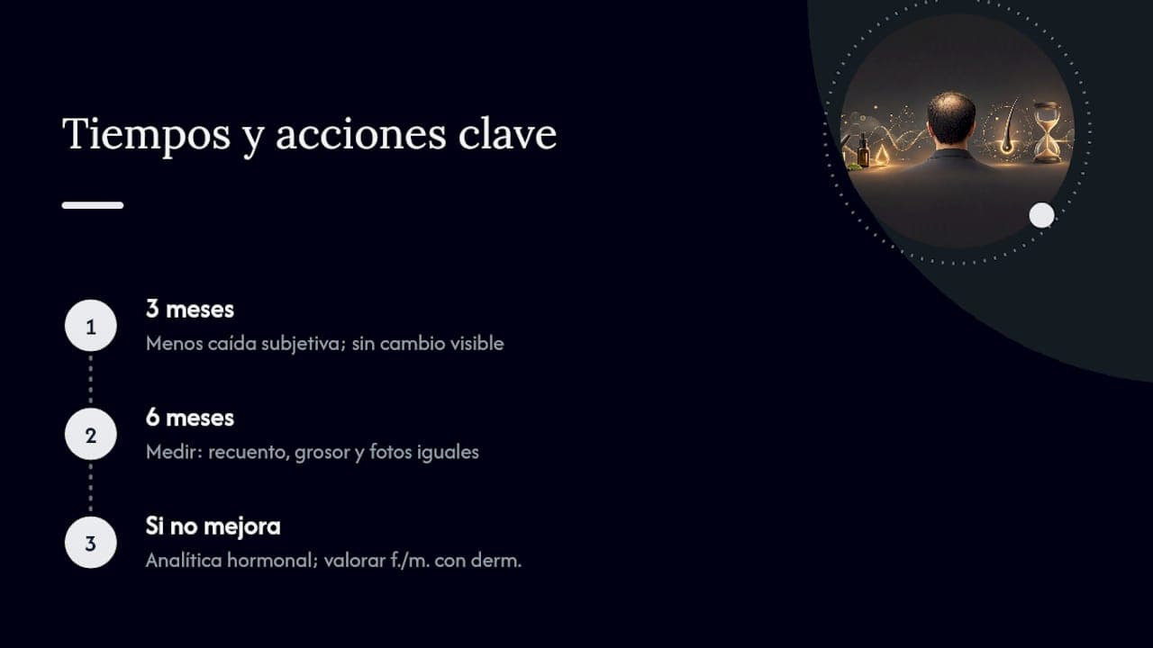 Cuánto tiempo esperar y cómo saber si el tratamiento funciona — overview diagram