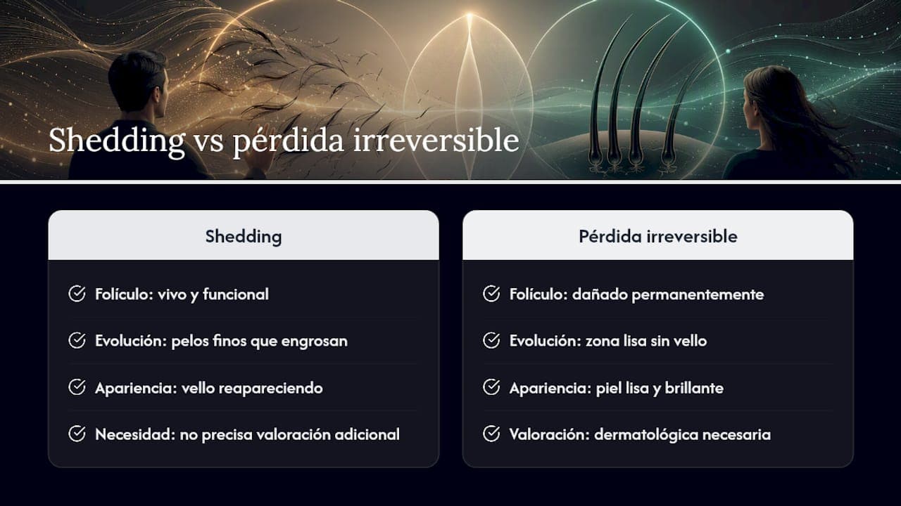 Diferencias entre caída temporal y pérdida permanente