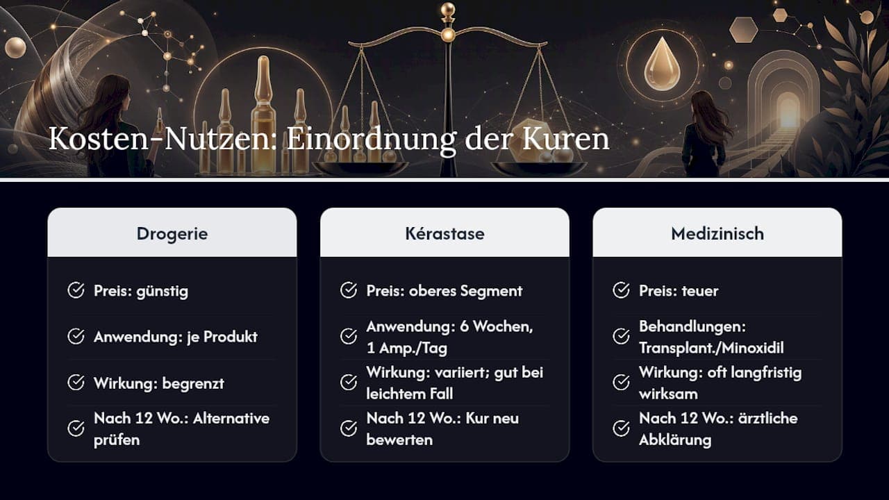 Kosten-Nutzen-Zeitverlauf der Ampullenkur