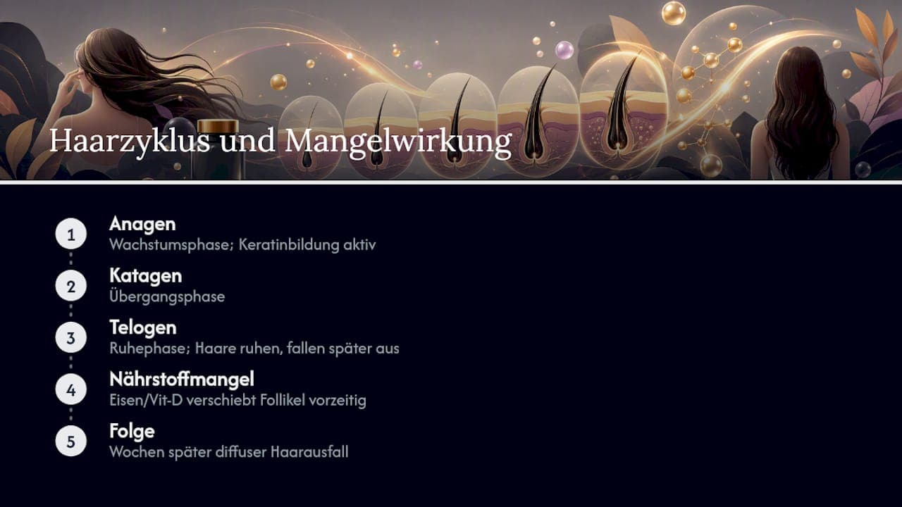 Haarzyklus bei verzögertem Haarausfall