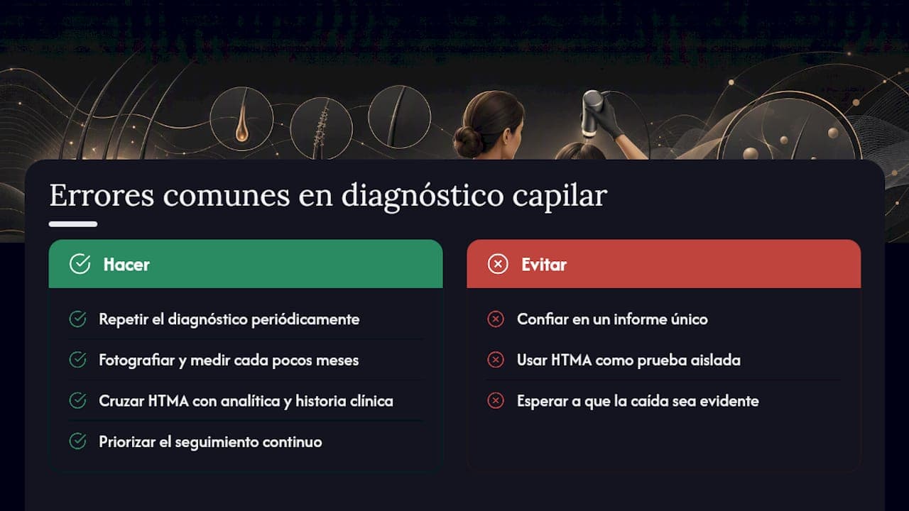 Lo que la mayoría se salta al hacerse un diagnóstico capilar — overview diagram