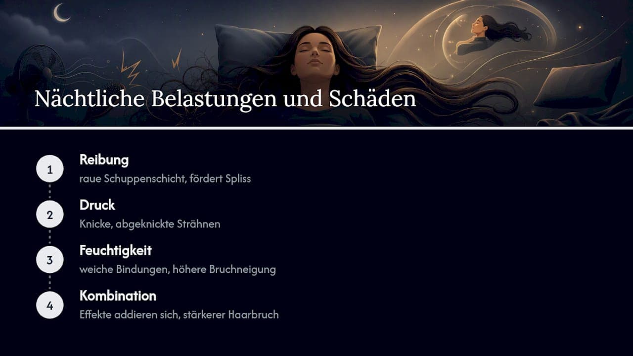 Drei nächtliche Belastungen für die Haarfasern
