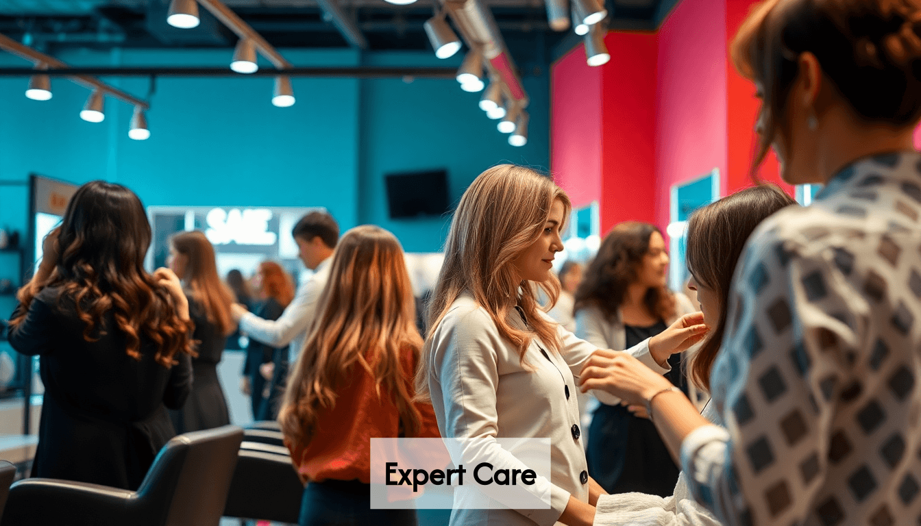 Professional salon atmosphere